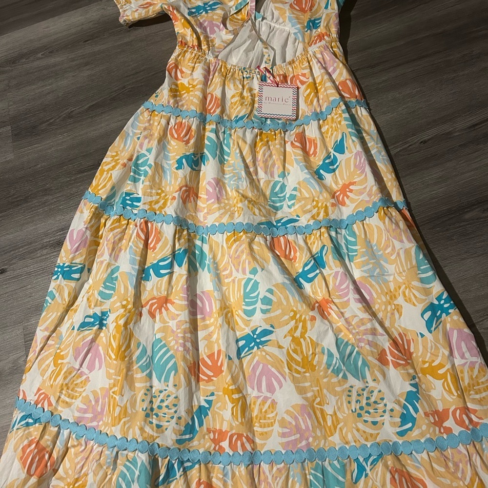 Marie Tropical Print  women dress - Picture 2 of 6